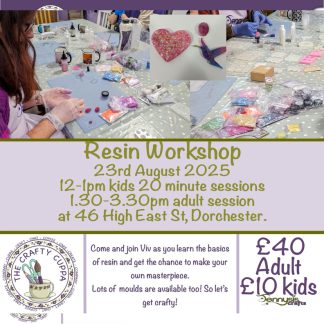 Adult Resin Workshop - 23rd August 25