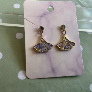 Pretty purple diamonte fan
