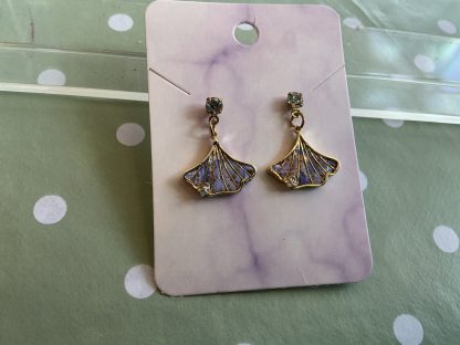 Pretty purple diamonte fan