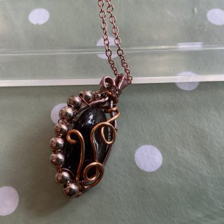 Black quartz necklace