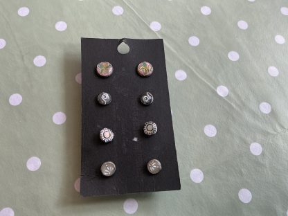 Holographic earrings 4 set