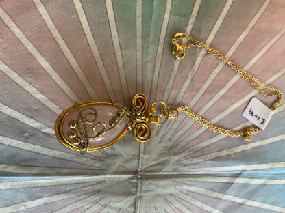 rose quarts necklace
