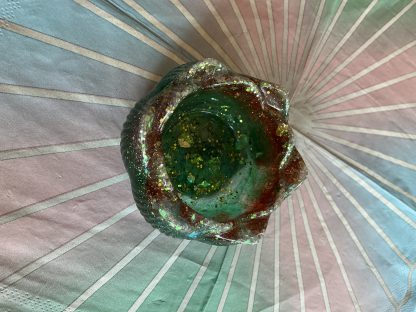 tea light holder green and red