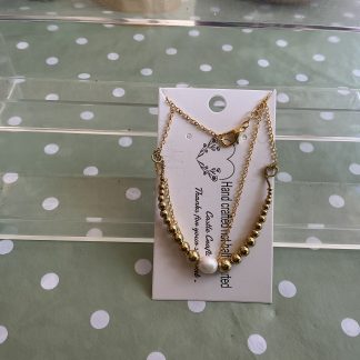 Pearl and bead necklace