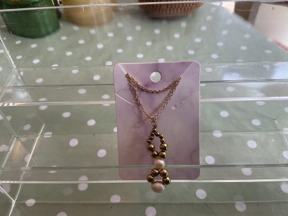 2 pearl infinity necklace