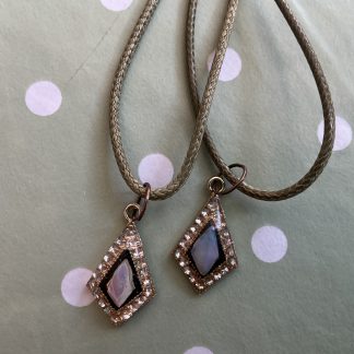 opal and resin necklace