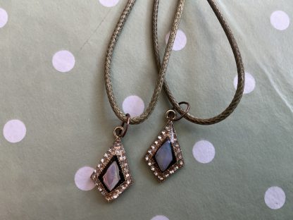 opal and resin necklace