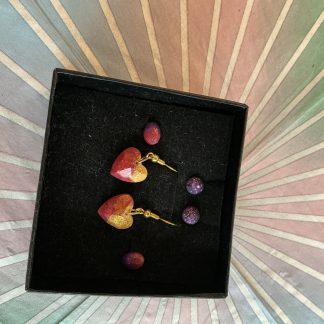 resin earring set 4 drops