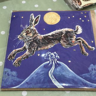 hare over colmer's hill card