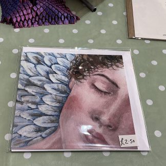 sleeping angel card