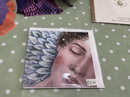 sleeping angel card
