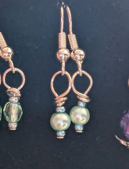 baby pea earrings