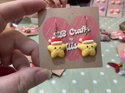 xmas stars earrings