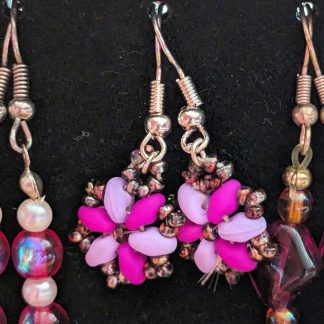 clematis earrings