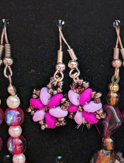 clematis earrings
