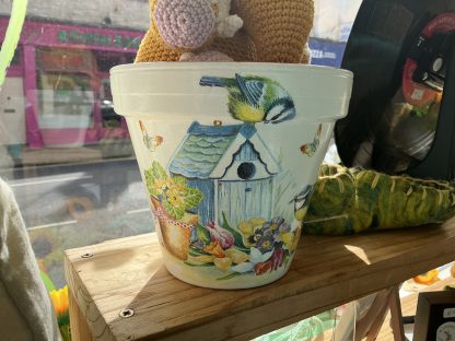 Blue Tit Flower Pot