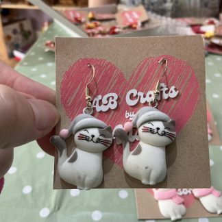 cat earrings - hats