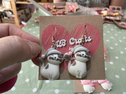 cat earrings - hats