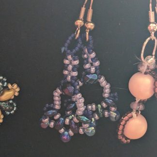 blue lobellia earrings