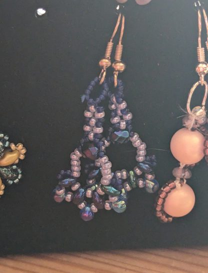 blue lobellia earrings