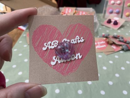 purple shell pin