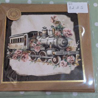 Birthday Wishes Train greeting card