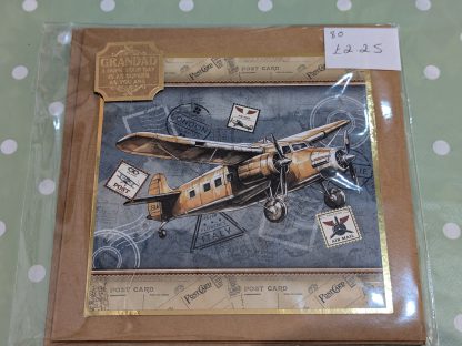 Grandad plane greeting card