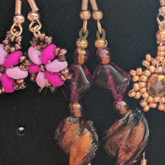 autumn swirl earrings
