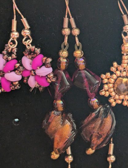 autumn swirl earrings