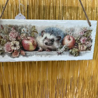 Hedgehog hanging slate