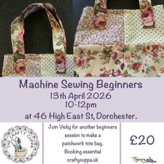 Machine Sewing workshop - Patchwork Tote Bag
